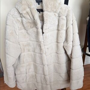 Quince Plush Cream Faux Fur Jacket